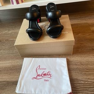 Christian Louboutin Inflama Sab 85 Leather Sandal